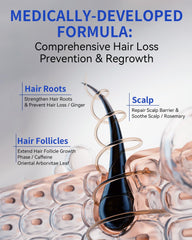 TJE Hair Growth Serum – gingembre et aloe vera pour apaiser le cuir chevelu.