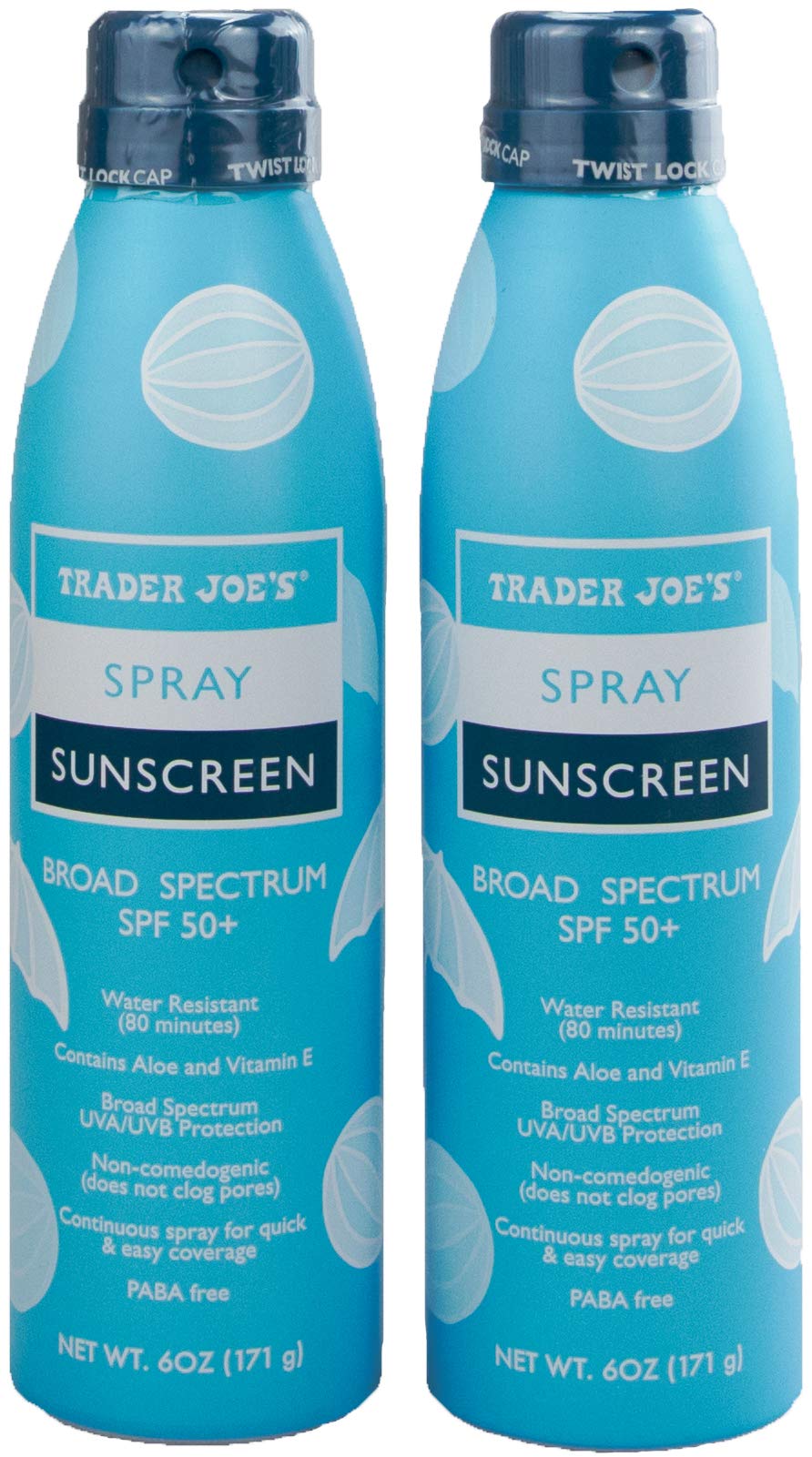 TJ's Nourish Spray Sunscreen, bouteille écran solaire, protection SPF 50+ pour les activités extérieures.