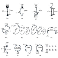 TKKUY bijoux labret et lèvres, design sûr et confort.