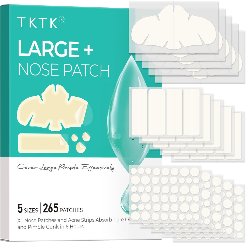 TKTK Hydrocolloid Nose Patches contour-fit for nose pores and redness reduction