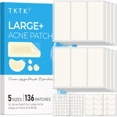 Patch TKTK XL 68x27 mm sur le visage, couverture efficace des imperfections nocturnes