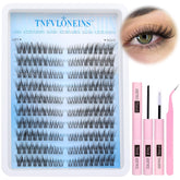 TNFVLONEINS kit extensions cils gauche et droite pour aspect naturel.