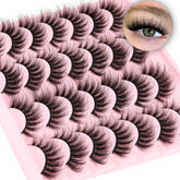 TNFVLONEINS cils mink wispy 16mm oeil-de-chat, effet naturel durable.