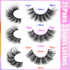 Cils mink pelucheux 12-18mm TNFVLONEINS, volume doux pour un regard quotidien.