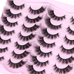 TNFVLONEINS cils vison effet 6D filaments fins volume léger
