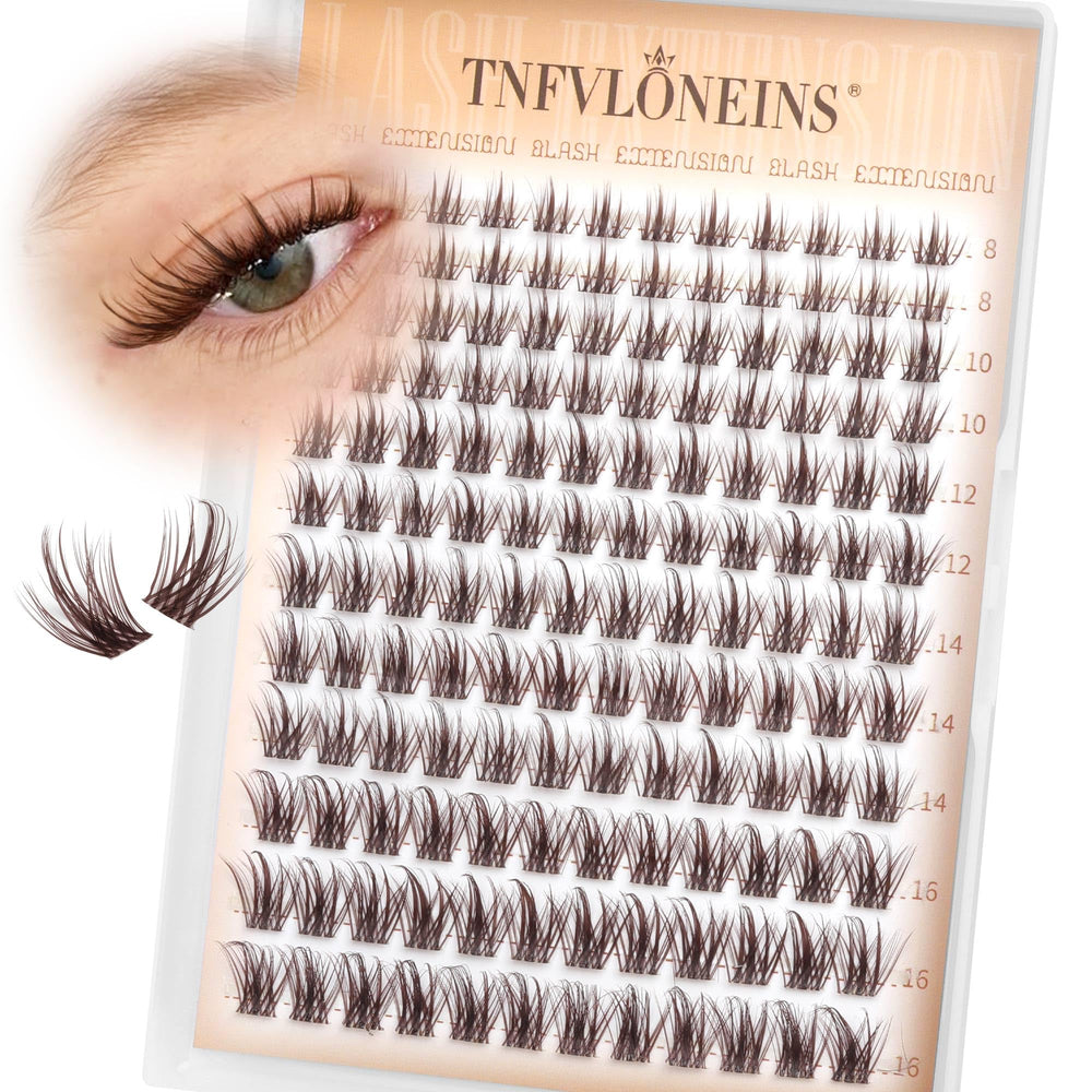 TNFVLONEINS – grappes de cils brun mat pour un fini naturel.