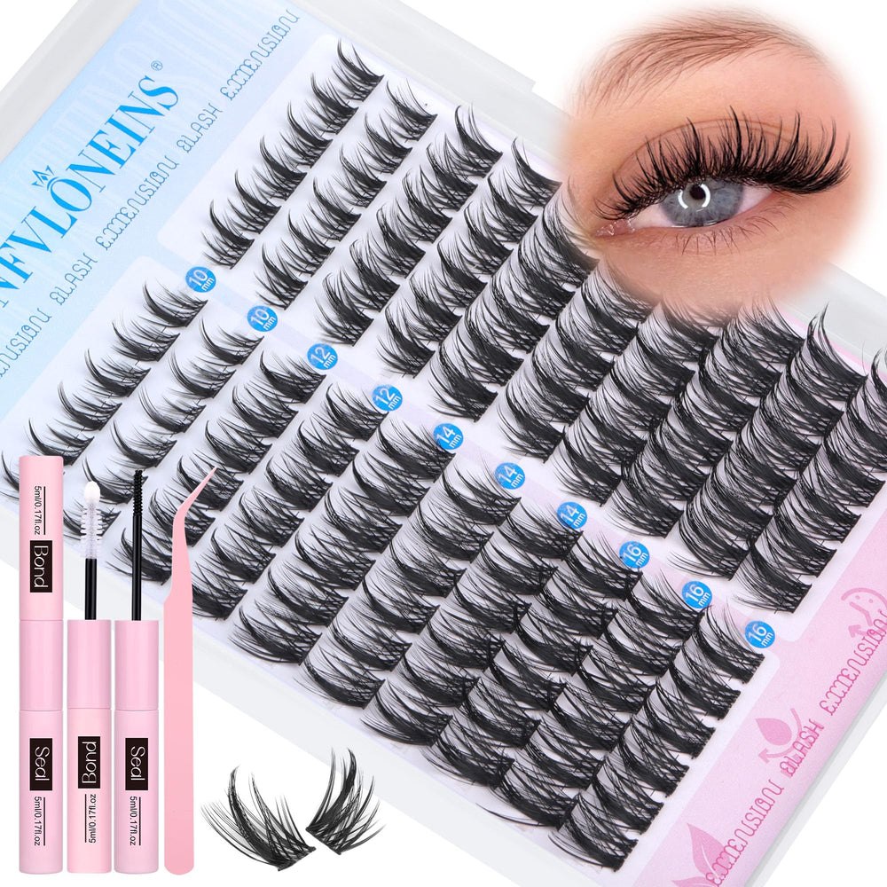 TNFVLONEINS kit Manga Lash Clusters prêt à l’emploi pour un regard naturel et élégant