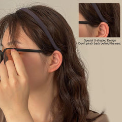 TOBATOBA Bandeau porte-lunettes avec dents anti-glissement, maintien fiable des cheveux.