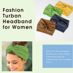 Bandeau boho Tobeffect croisé, couleur uni, convient à toutes les tenues.