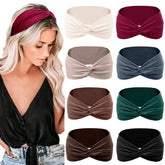 Bandeau Tobeffect twist noir: maintien fiable pour cheveux courts, style discret