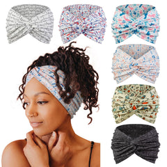 Tobeffect bandeau turban extra-large 7 pouces, parfait pour des coiffures simples et élégantes.