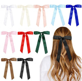 Noeud-cheveux satin Tobeffect – arc coloré pour une allure chic au quotidien.
