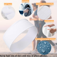 Bandeau non-slip vert clair TOBEFFECT, léger et confortable.