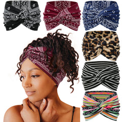 Tobeffect wide headband for women, 7-inch width, soft and breathable for all-day wear