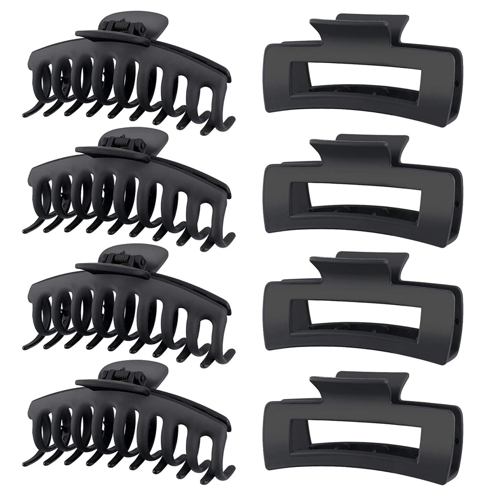 TOCESS pinces-cheveux noires grosses, maintien anti-glissement pour tous types de cheveux.