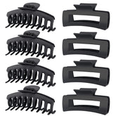 TOCESS pinces-cheveux noires grosses, maintien anti-glissement pour tous types de cheveux.