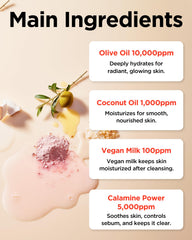 TOCOBO Calamine Pore Control, mélange purifiant d'ingrédients pour une peau plus nette.