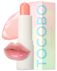 TOCOBO baume lèvres couleur corail clair, emballage élégant et sûr.