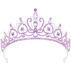 Couronne TODDER princesse lilas strass – éclat royal pour cérémonie ou fête.