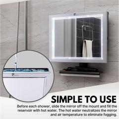 ToiletTree Deluxe Chambre eau amovible: remplissage simple et anti-buée.