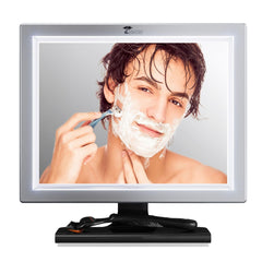 ToiletTree Deluxe LED: miroir douche lumineux pour un rasage précis et clair.