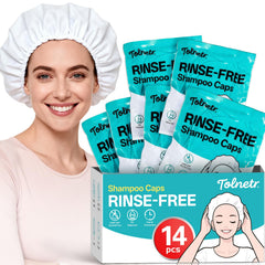 Tolnetr capsules shampooing sans rinage, 14 pièces, pratique pour les déplacements.