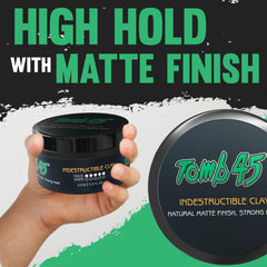 Tomb45 argile indestructible fini mat pour un look naturel.