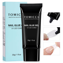 Emballage TOMICCA colle à ongles 4 en 1, pratique et prête à l’emploi.