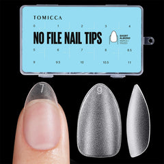 TOMICCA embouts ongles amande 450pcs, extension durable et rapide.