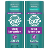 Tom’s of Maine baton-deodorant lavande-sauvage, parfum frais et protection longue durée.