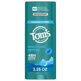 Tom’s of Maine Mountain Spring bâton-deodorant en action, protection longue durée.