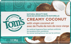 Barre Tom's of Maine coco huile vierge pour hydratation légère.