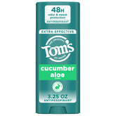 Tom’s of Maine cucumber aloe antiperspirant stick close-up for all-day freshness