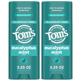 Tom's of Maine Eucalyptus Mint baton-deodorant: fraîcheur naturelle et protection durable.