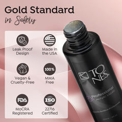 Tones Monomere finition professionnelle, application lisse sans bulles