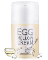Too Cool For School Egg Mellow Creme, bouteille visible, hydratation riche et confort cutané.