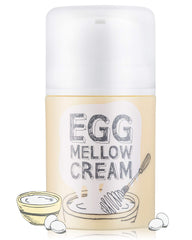 Too Cool For School Egg Mellow Creme, bouteille visible, hydratation riche et confort cutané.