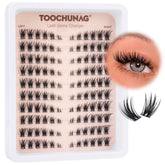 TOOCHUNAG cils clusters œil-chat, effet naturel et léger pour un regard quotidien