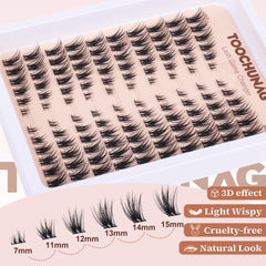 TOOCHUNAG cils clusters œil-chat, application rapide à domicile en quelques minutes