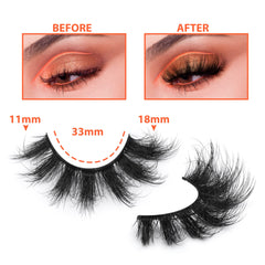 TOOCHUNAG cils-faux croisement-3d pour un regard profond et intense.