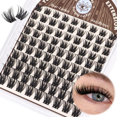 TOOCHUNAG cils en grappes legers et courbe en D pour un regard plus ouvert.