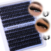 TOOCHUNAG Clusters Cils Duveteux 14-20 mm, volume naturel