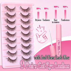 TOOCHUNAG colle cils 5 ml sans odeur pour fixation facile