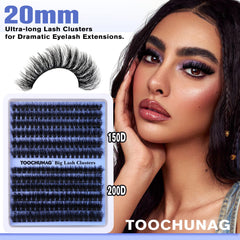 TOOCHUNAG Extensions Cils Individuels D Courbure, pose à domicile rapide