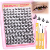 TOOCHUNAG kit cils manga 8-14mm pour prolongement naturel et facile