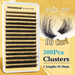 TOOCHUNAG longueurs-10-18mm pour cils: permet un effet léger et naturel.