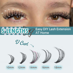 TOOCHUNAG longueurs 10-18 mm pour personnaliser le volume
