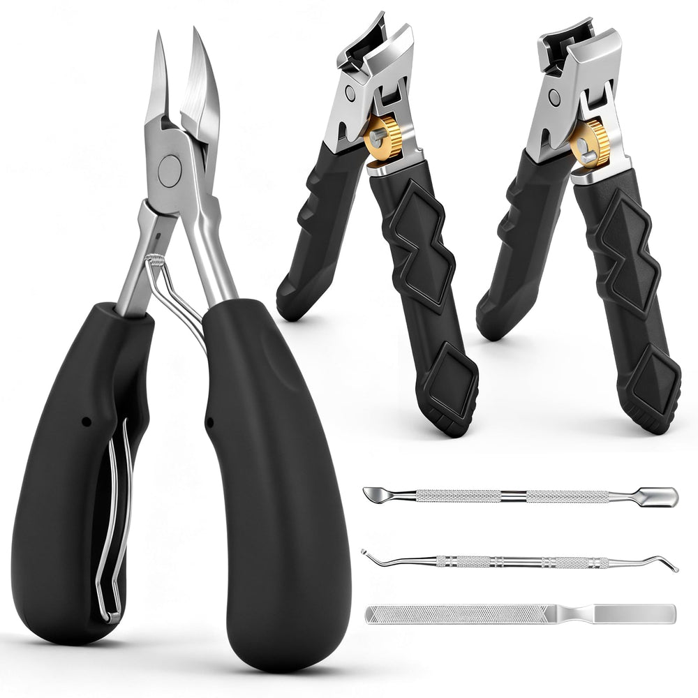 toomkey coupe-ongles grand ouverture, facilite la coupe des ongles épais.