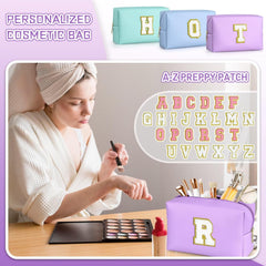 TOPEAST pochette cosmétiques voyage violet, grande capacité pour les articles quotidiens.