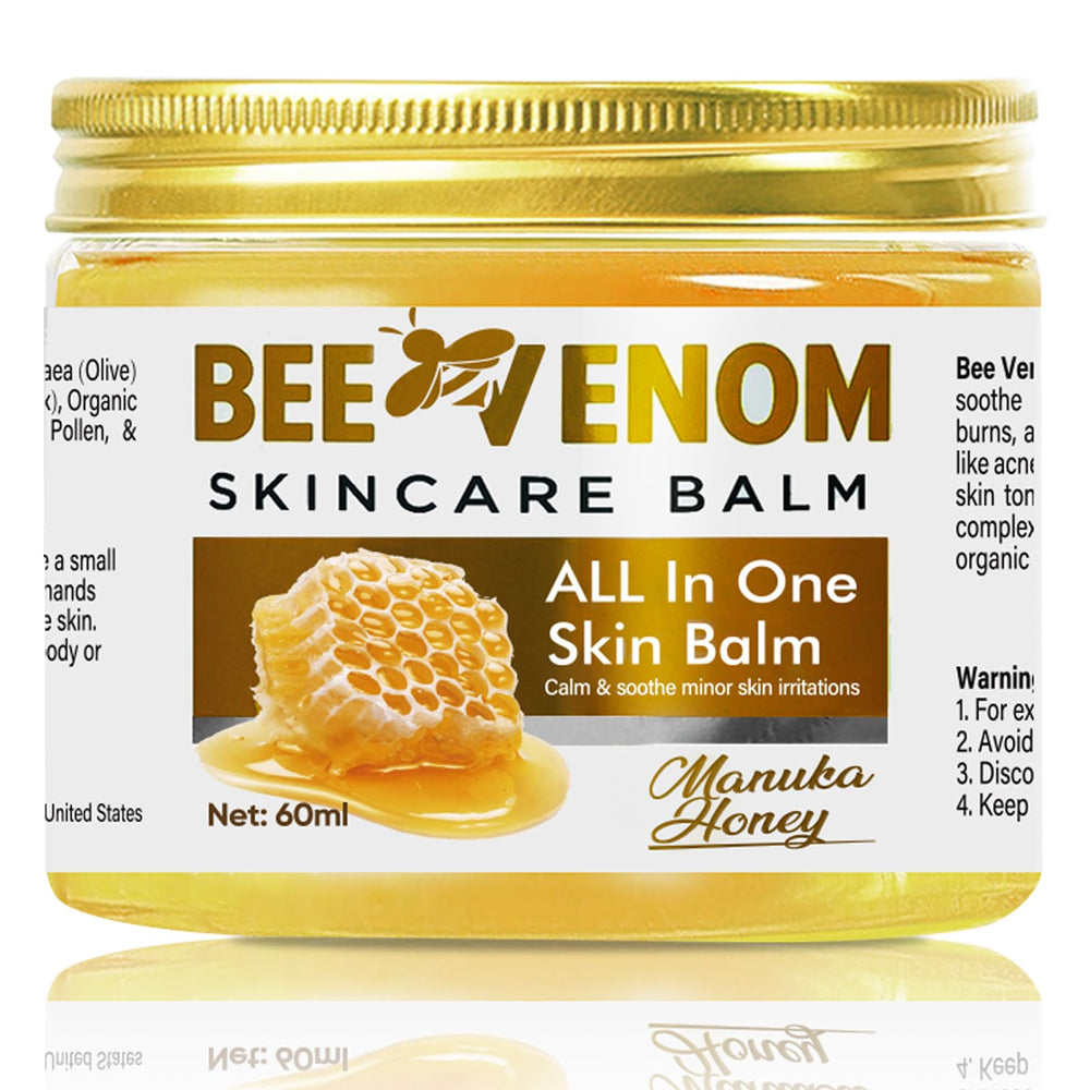 Topicy Bee Venom Cream jar close-up highlighting premium formula for daily renewal